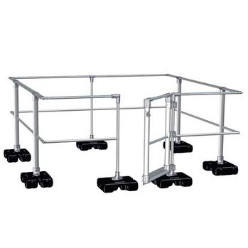 Çatı penceresi koruma korkulukları, 2000 × 2000 mm – SECURILISSE®