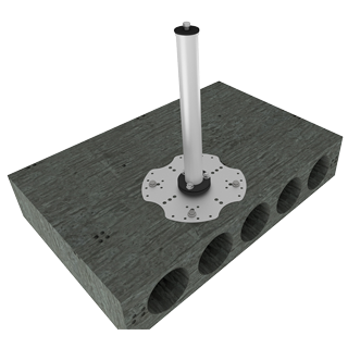 Asmolen beton üzerinde Unipost