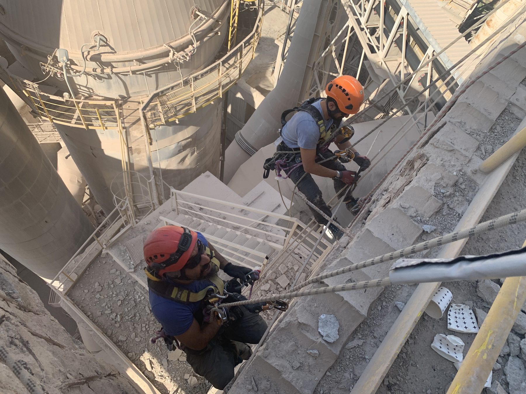 Industrial rope access at the Aslan Çimento / OYAK cement plant