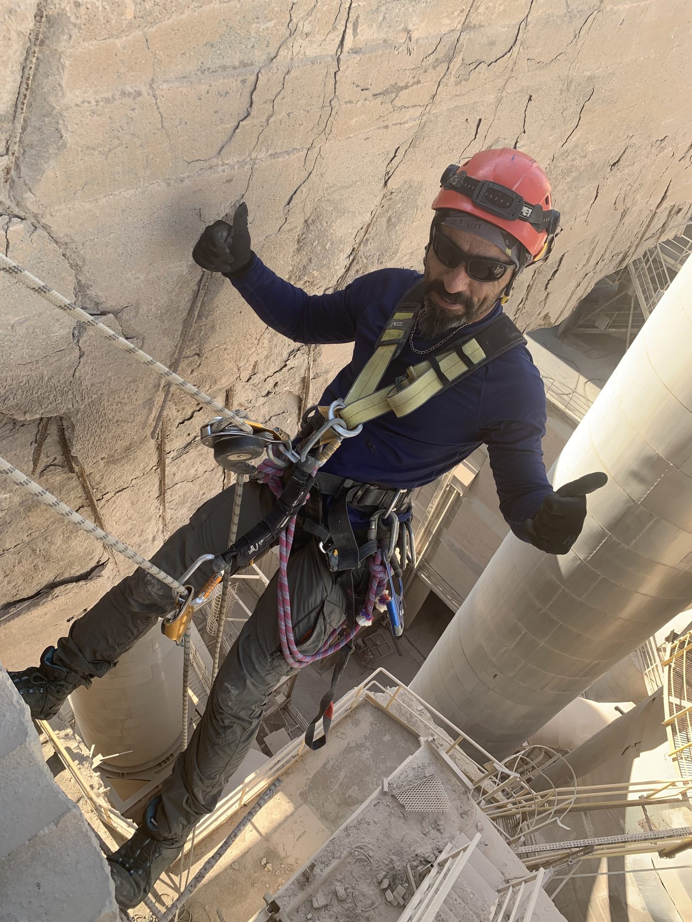 Industrial rope access at the Aslan Çimento / OYAK cement plant