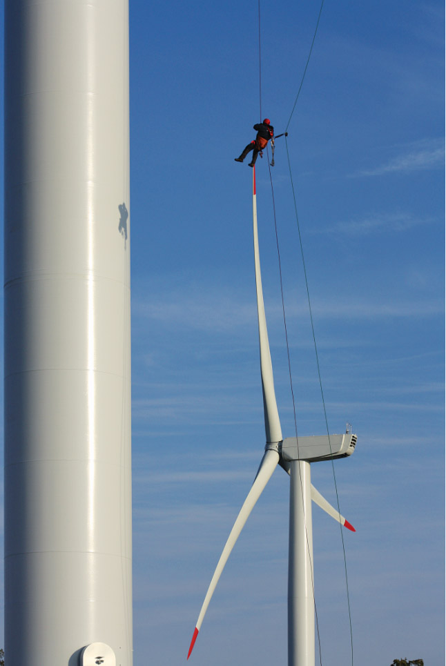 Rescue and Evacuation Training on Wind Turbines